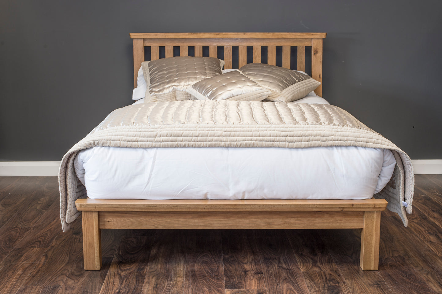 Medina Oak Wooden Bed Frame