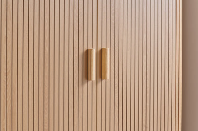 AXEL 2 DOOR 1 DRAWER FLUTED WARDROBE OAK