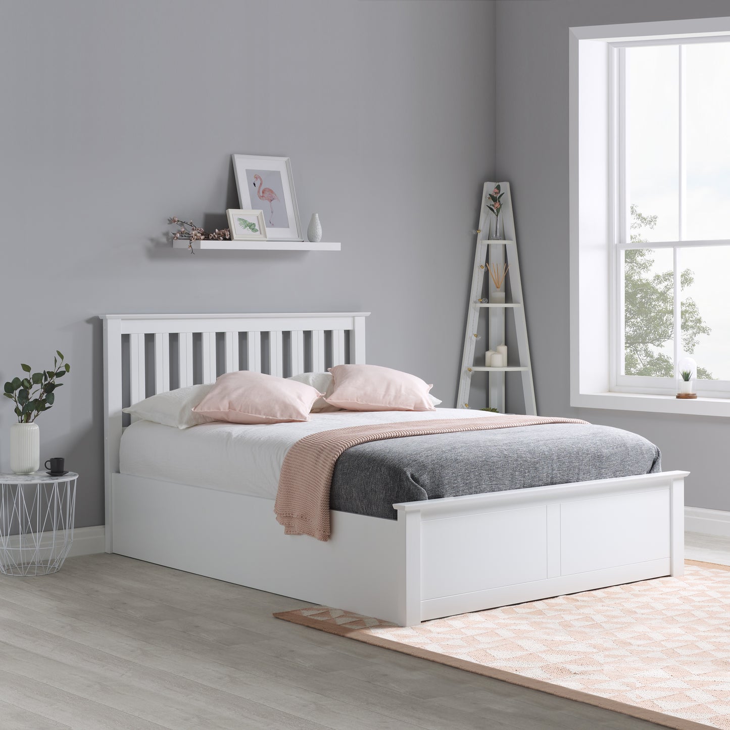 Phoenix Ottoman Bed White