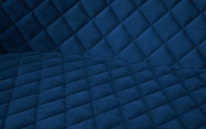 LUXE HIGH BACK BENCH - BLUE