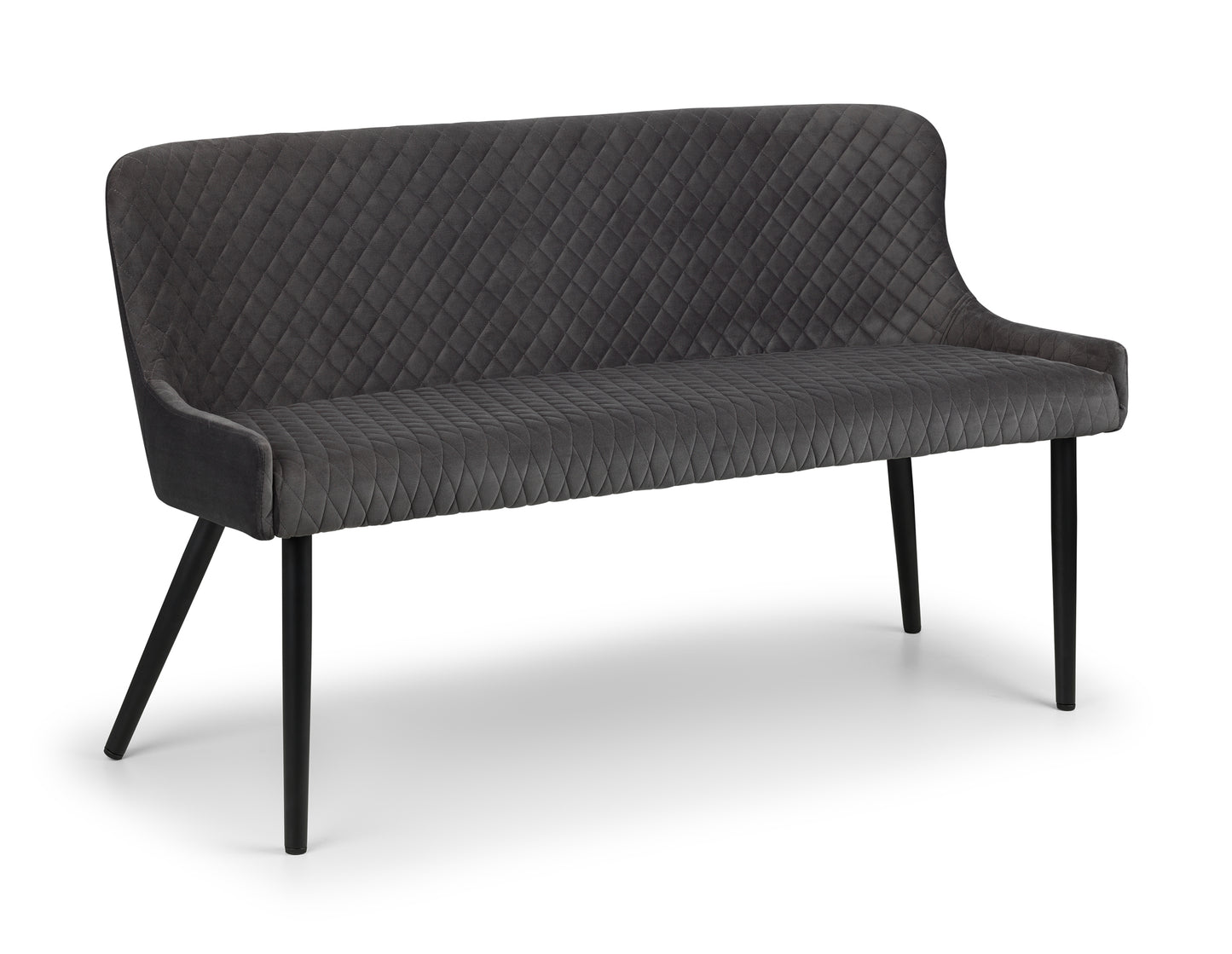 LUXE HIGH BACK BENCH - GREY