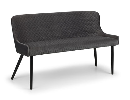 LUXE HIGH BACK BENCH - GREY