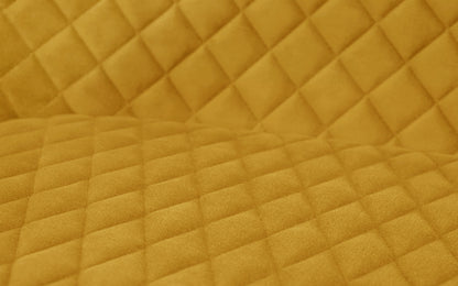 LUXE HIGH BACK BENCH - MUSTARD