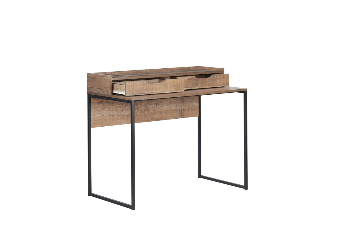 Urban 2 Drawer Office Desk Brown